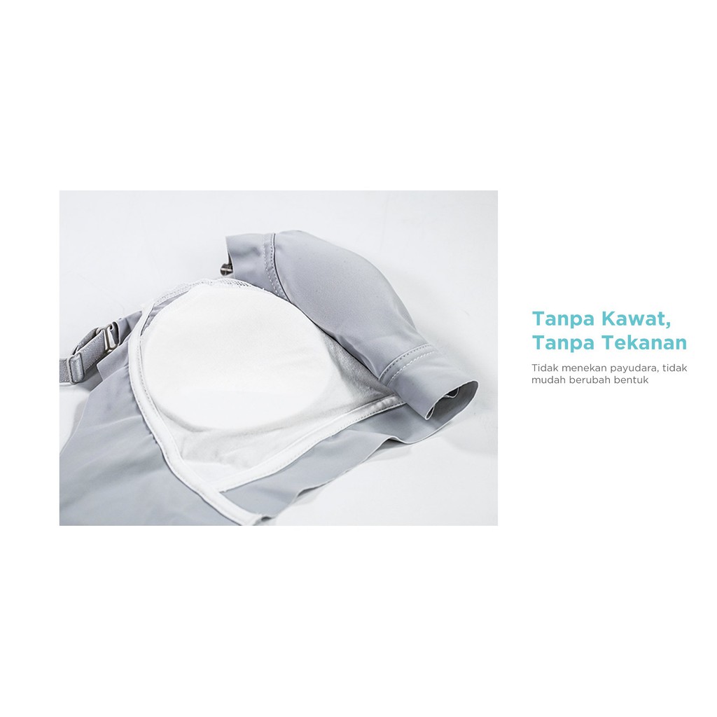 Bra Menyusui & Hamil | MOOIMOM Extra Soft Crossover Nursing Bra-2