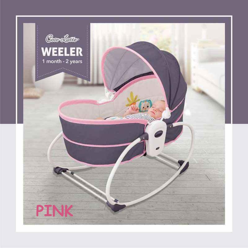 Makassar - Bouncer Cocolatte Weeler 5 in1 Rocker &amp; Bassinet | Tempat Tidur Bayi | Ayunan Bayi