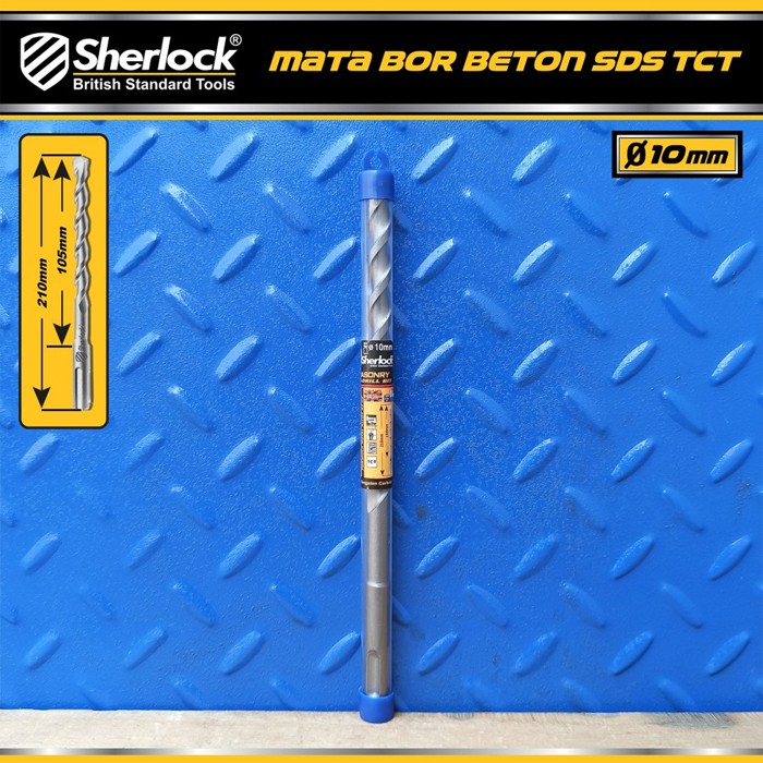 Mata Bor Beton SDS Material TCT / Sherlock Panjang 210 mm x Diameter 10 mm