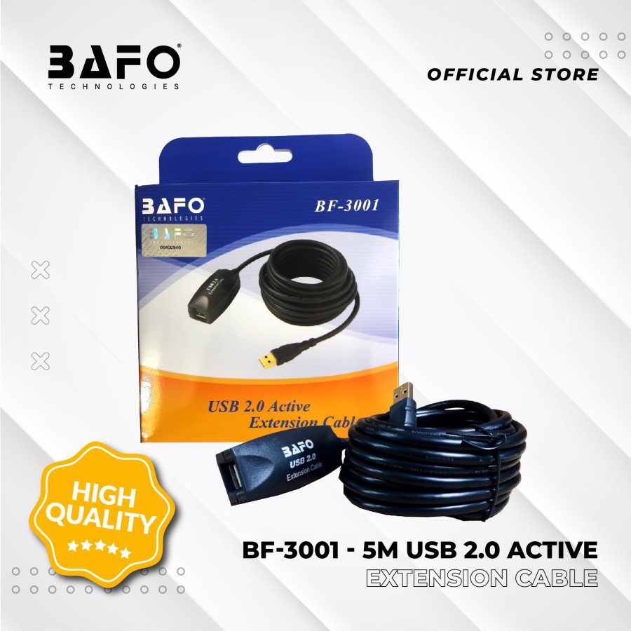 BAFO USB 2.0 Active Extension Cable  5 Meter BF-3001