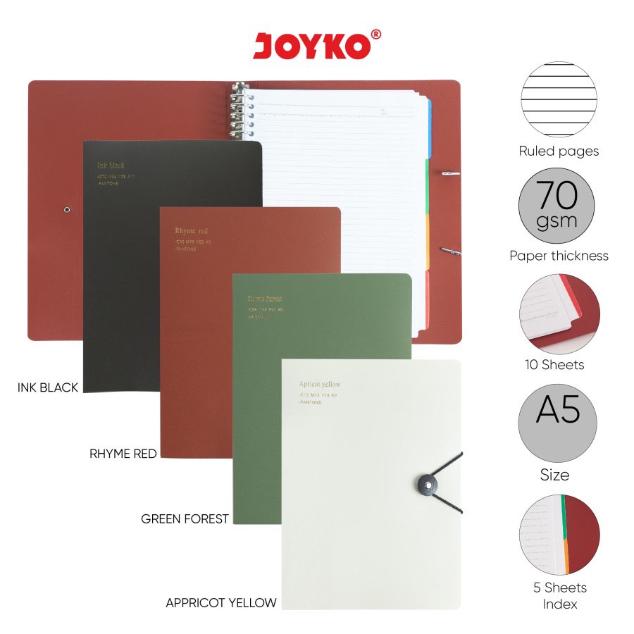 Ring File Binder Note / Buku Binder Joyko A5 BN-101A5