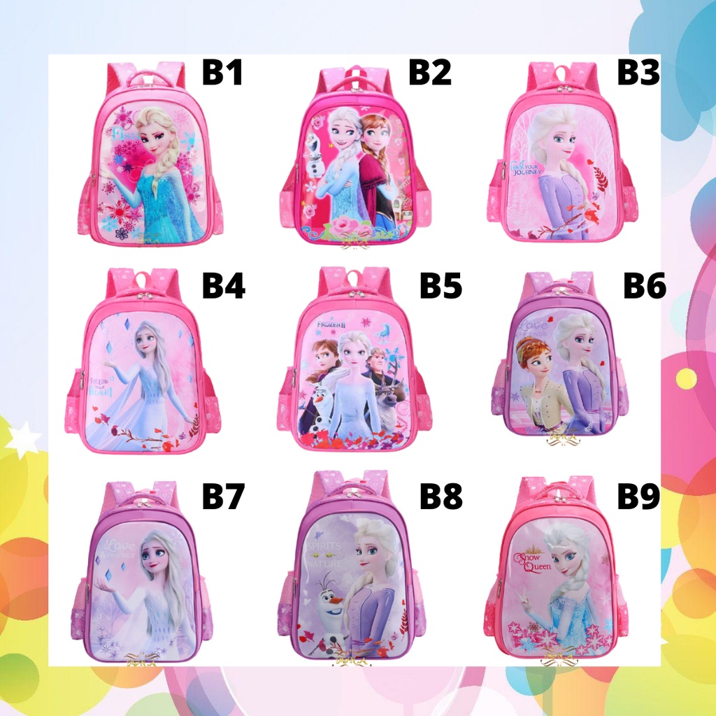 [MONA] Tas Ransel Sekolah Anak SD / TK / PG Backpack karakter Cewek Girls Putri Cantik EKSKLUSIF (IMPORT PREMIUM) -M0168