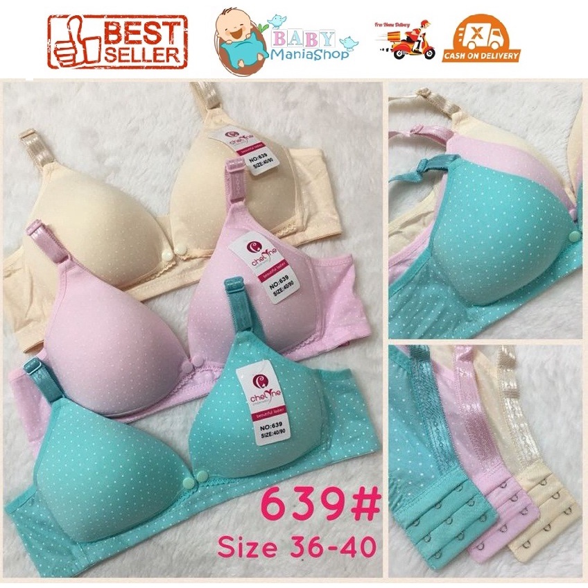 Bra Menyusui / BH Menyusui Nursing Bra chelyne Polka 639 tanpa kawat / Kutang