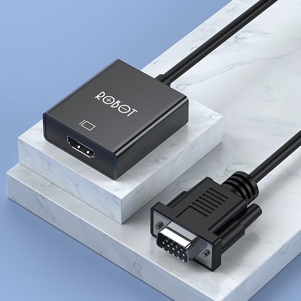 NA-Adapter Vga to HDMI ROBOT RHV30 Converter VGA to HDMI with AUDIO