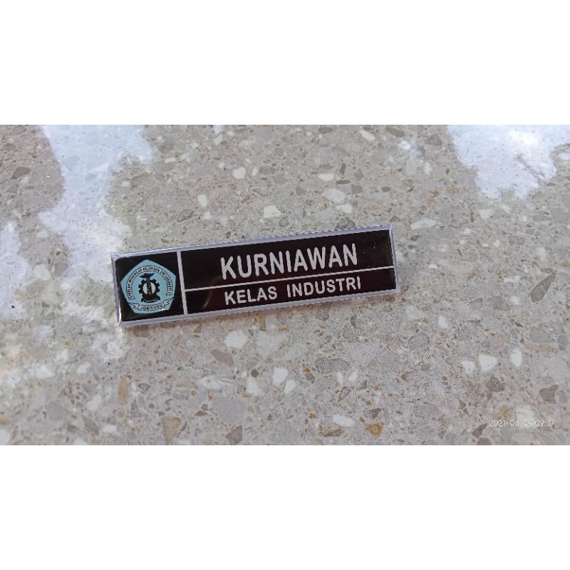 Name Tag - Papan Nama Dada  - Resin Viberglass - Jumlah Banyak Harga Nego - Peniti