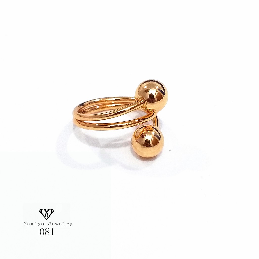 

Cincin Wanita Perhiasan Lapis Emas 18k Yaxiya Jewelry 081