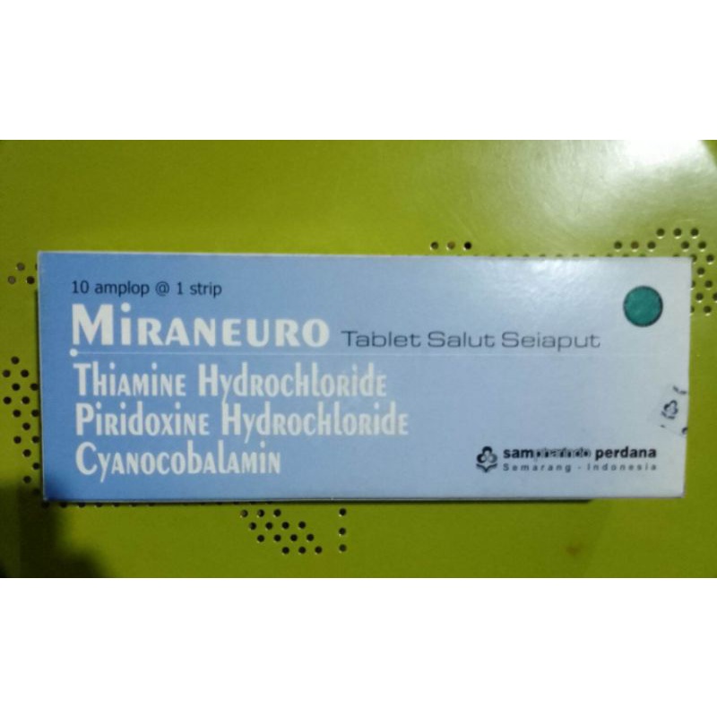 MiRANEURO B1 B6 B12 (Obat Kesemutan, Kram, Kaku, Kebas)