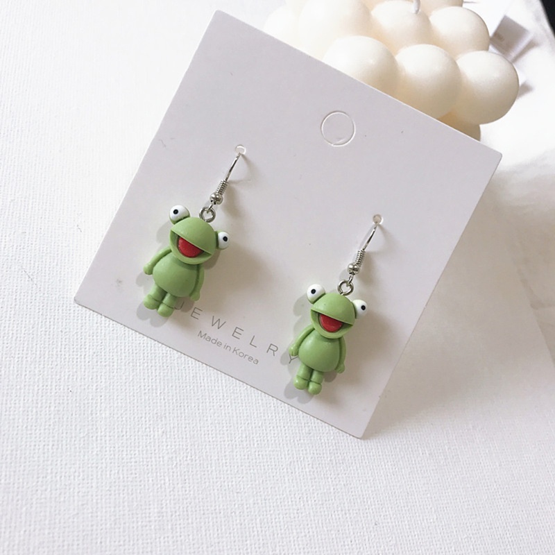 SIY  Hanging Frog Animal Earrings for Women Designer Statement Funny Earrings