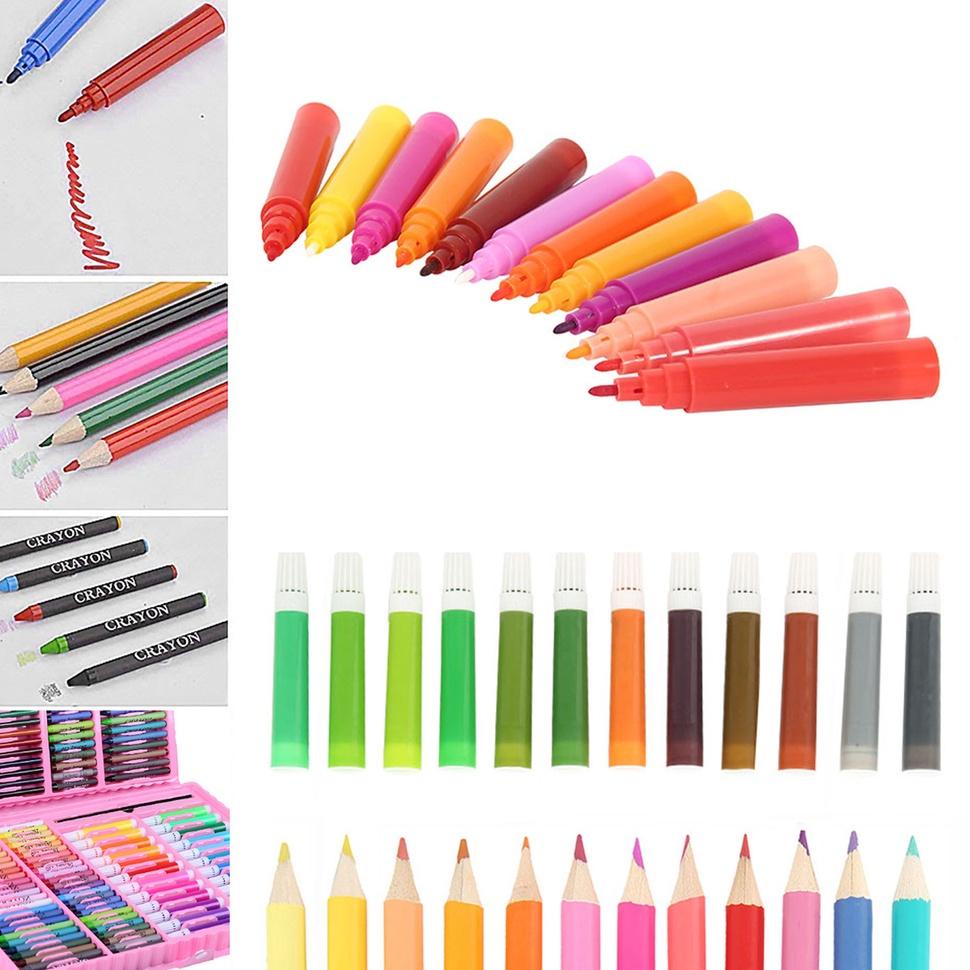 

(L6V5) ✔ 168Pcs Alat Tulis Untuk Crayon Set Anak Kuas Lukis Serbaguna Netral Pulpen Warna Warni Set Desain Lukisan Alat Tulis Sekolah //Pengiriman@tercepat