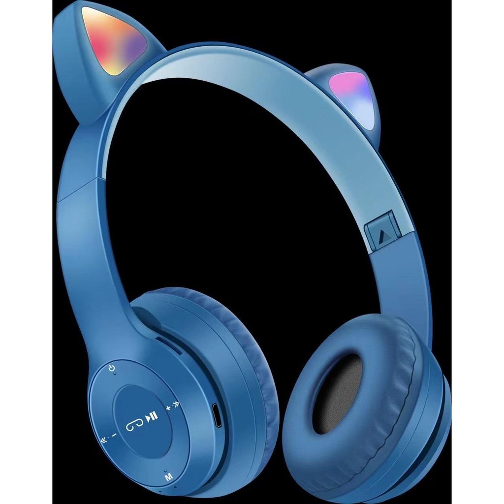 Cat Ear Headphone Wireless Bluetooth Laser LED LIGHT