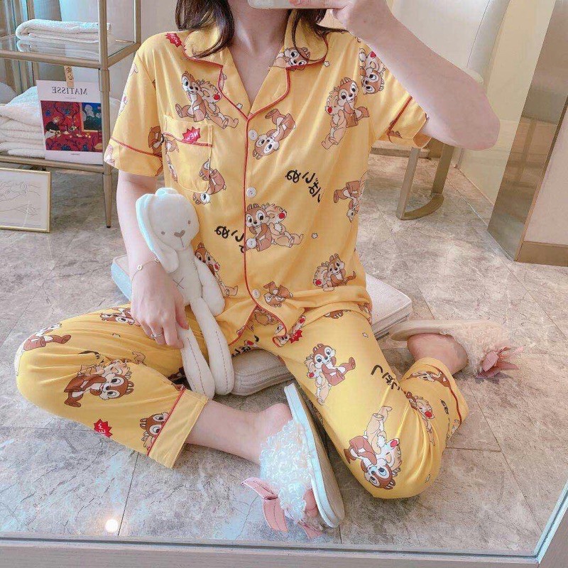 Piyama CP import kancing / baju tidur import