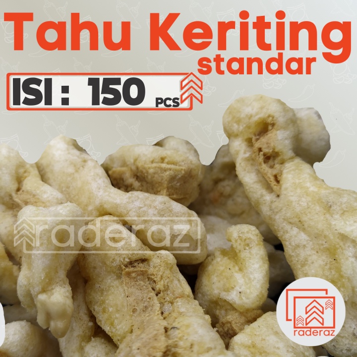

tahu KERITING STANDAR 150pcs untuk Toping Baso Aci Seblak Indomie by RADERAZ (bisa GROSIR bisa COD)