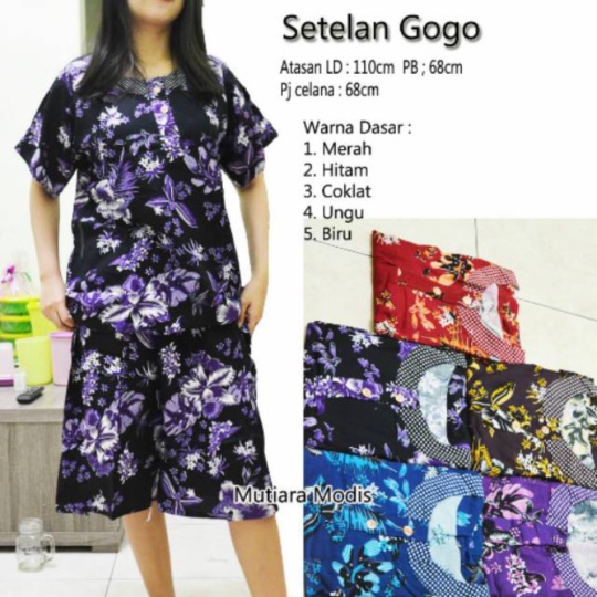 Promo Setelan celana batik  setelan baju tidur batik Berkualitas