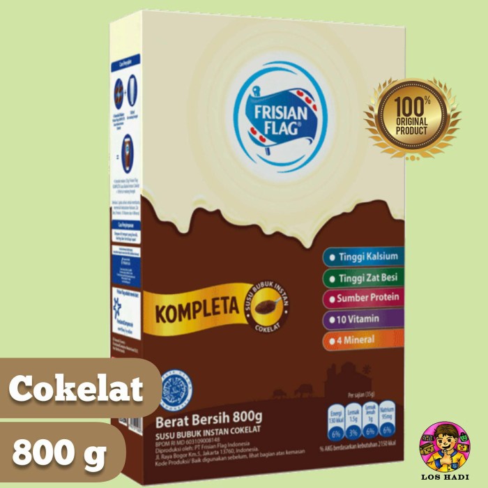 

Da2011Ca Susu Frisian Flag Cokelat 800 Gram Bendera Kompleta Cokelat Instant Xa201As