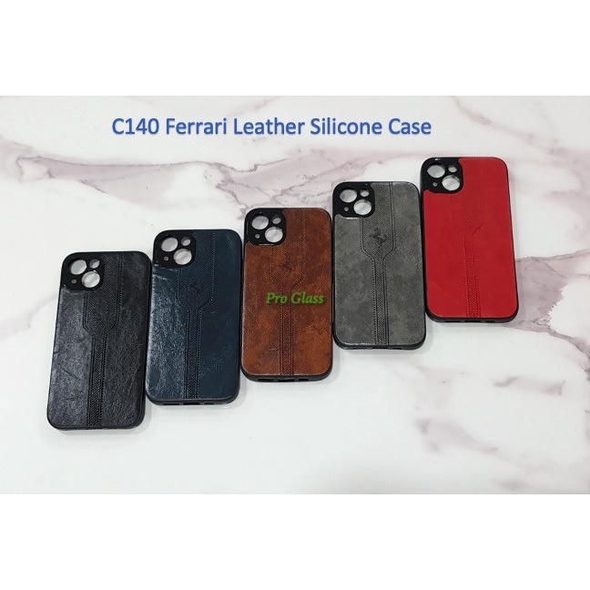 C140 Iphone X / X / XS / XS MAX / 11 / 11 PRO / 11 PRO MAX / 12 / 12 PRO / 12 PRO MAX / 13 / 13 PRO / 13 PRO MAX Ferrari Leather TPU Silicone Case