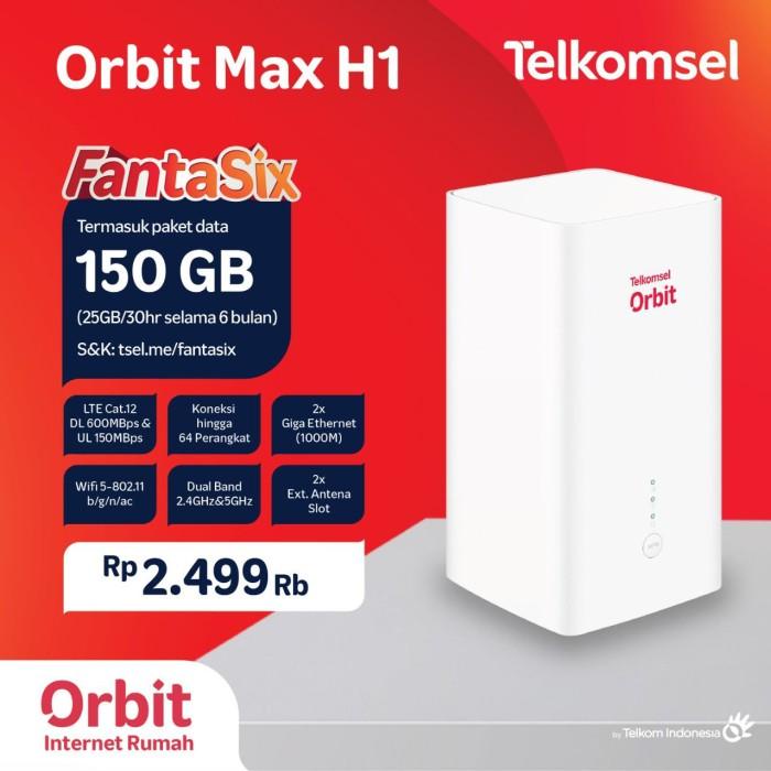 Telkomsel Orbit Max Huawei B818 Router 4G Unlock High Speed Free 150Gb