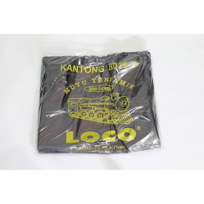 KANTONG PLASTIK LOCO TEBAL HITAM HDPE