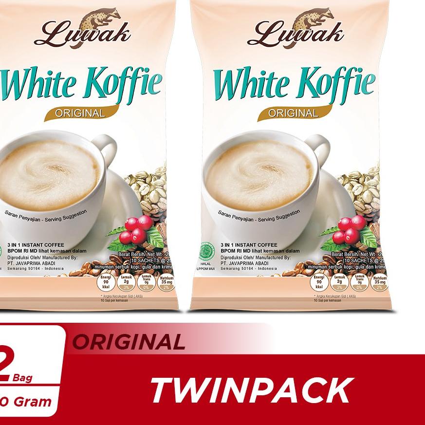 

Dapatkan Segera Kopi Luwak White Koffie Original Bag 10x20gr Twin Pack`