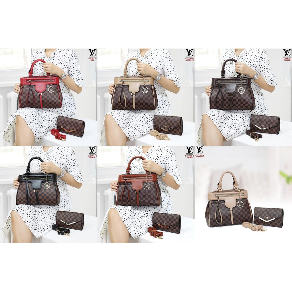 Tas SET LV 2781-1  RFV 68  batam impor original fashion branded reseller sale