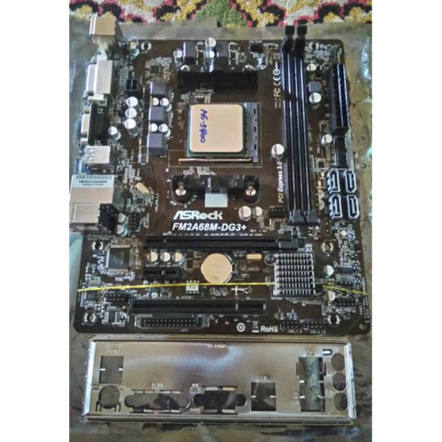 Mobo Asrock FM2A68M-DG3+ A6 5400k