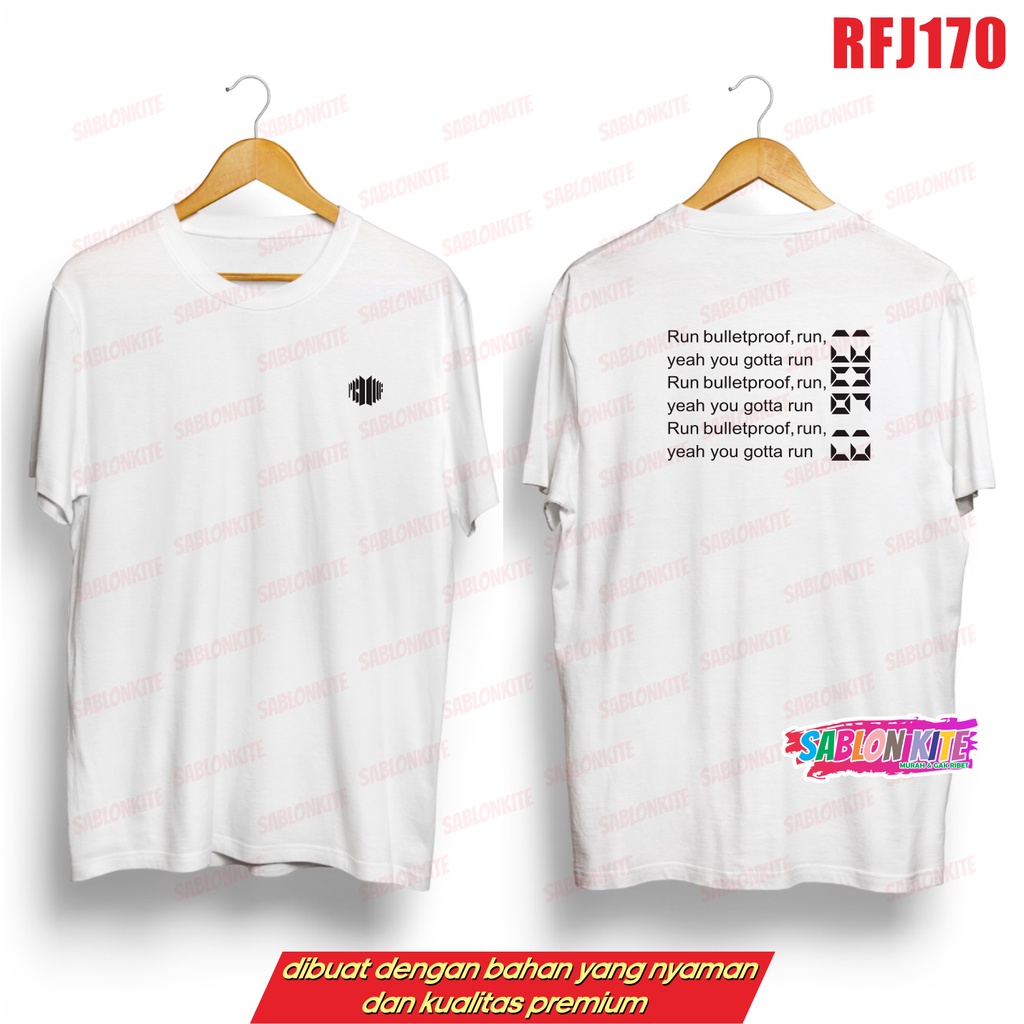 MURAH!!! KAOS RUN BULLETPROOF KPOP RFJ170 UNISEX