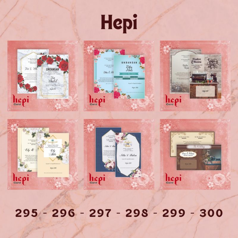 Blangko Undangan Hepi 295, 296, 297, 298, 299, 300