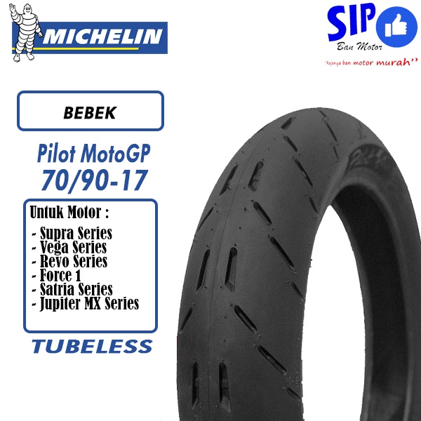 Ban motor bebek Michelin Pilot Moto GP 70 90 17 tubeless