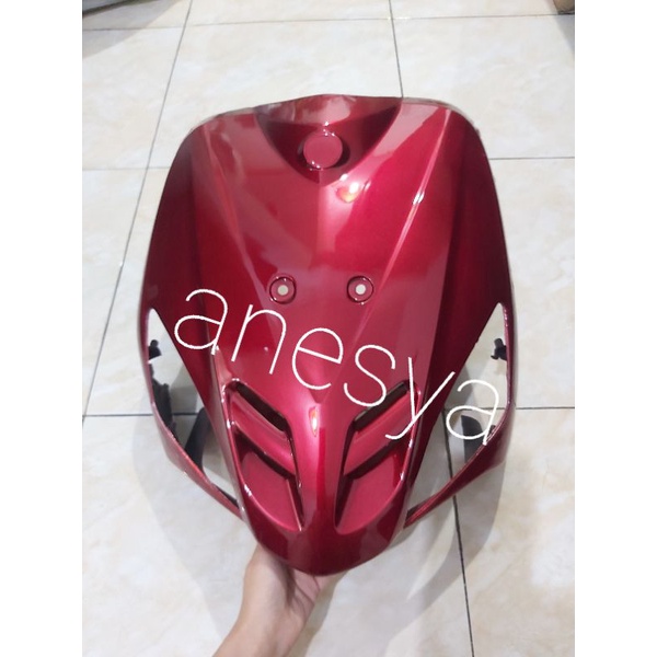 Tameng depan mio lama mio sporty merah maroon cover tameng depan mio sporty merah maroon