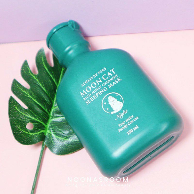 Jual Mooncat Rich Moist Greenery Sleeping Mask 150 Ml Shopee Indonesia
