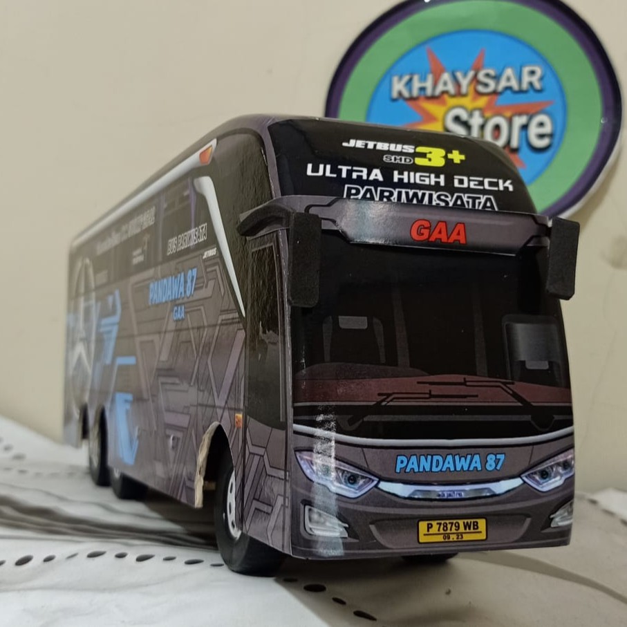 miniatur bus bis double deker pandawa 87 UHD