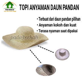 Topi Anyaman Topi Anyam  Daun  Pandan  Murah Topi Coyboy 