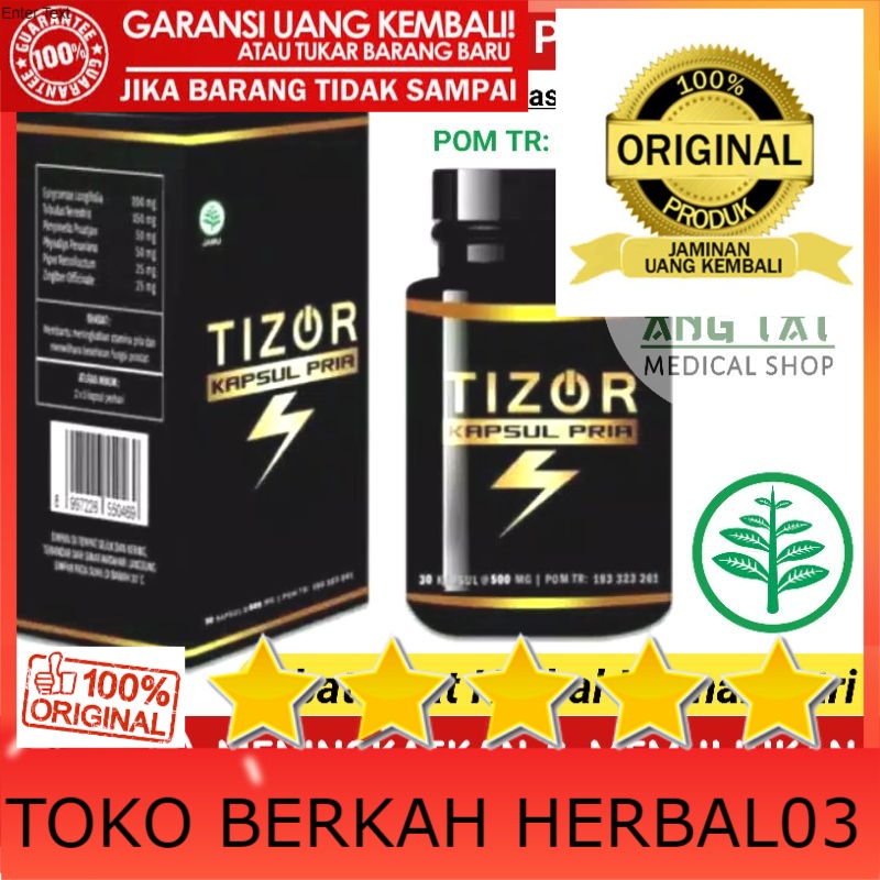 100% ASLI TIZOR Obat Herbal Stamina Kuat Pria Perkasa Tahan Lama BPOM Asli Original