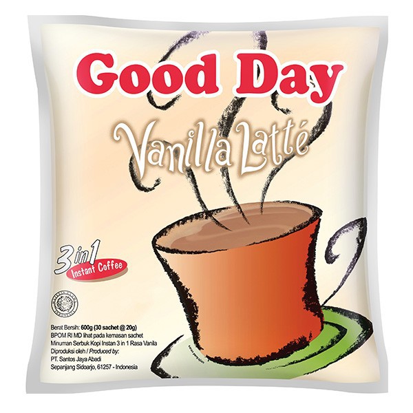 

Good Day Vanila Latte Bag 30Sx20Gr