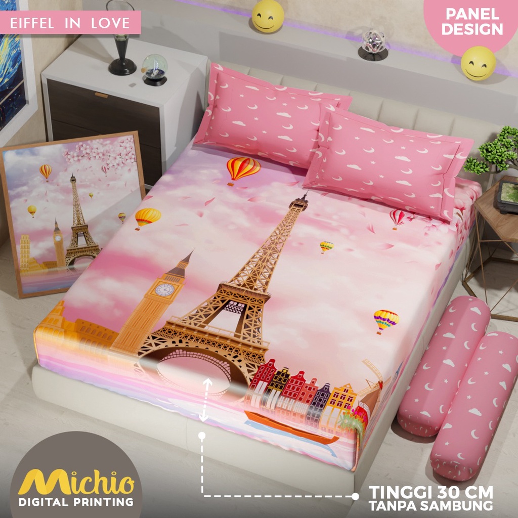 SPREI EIFEL IN LOVE, PARIS MICHIO TINGGI 30 180X200X30, 160X200X30, 120X200X30