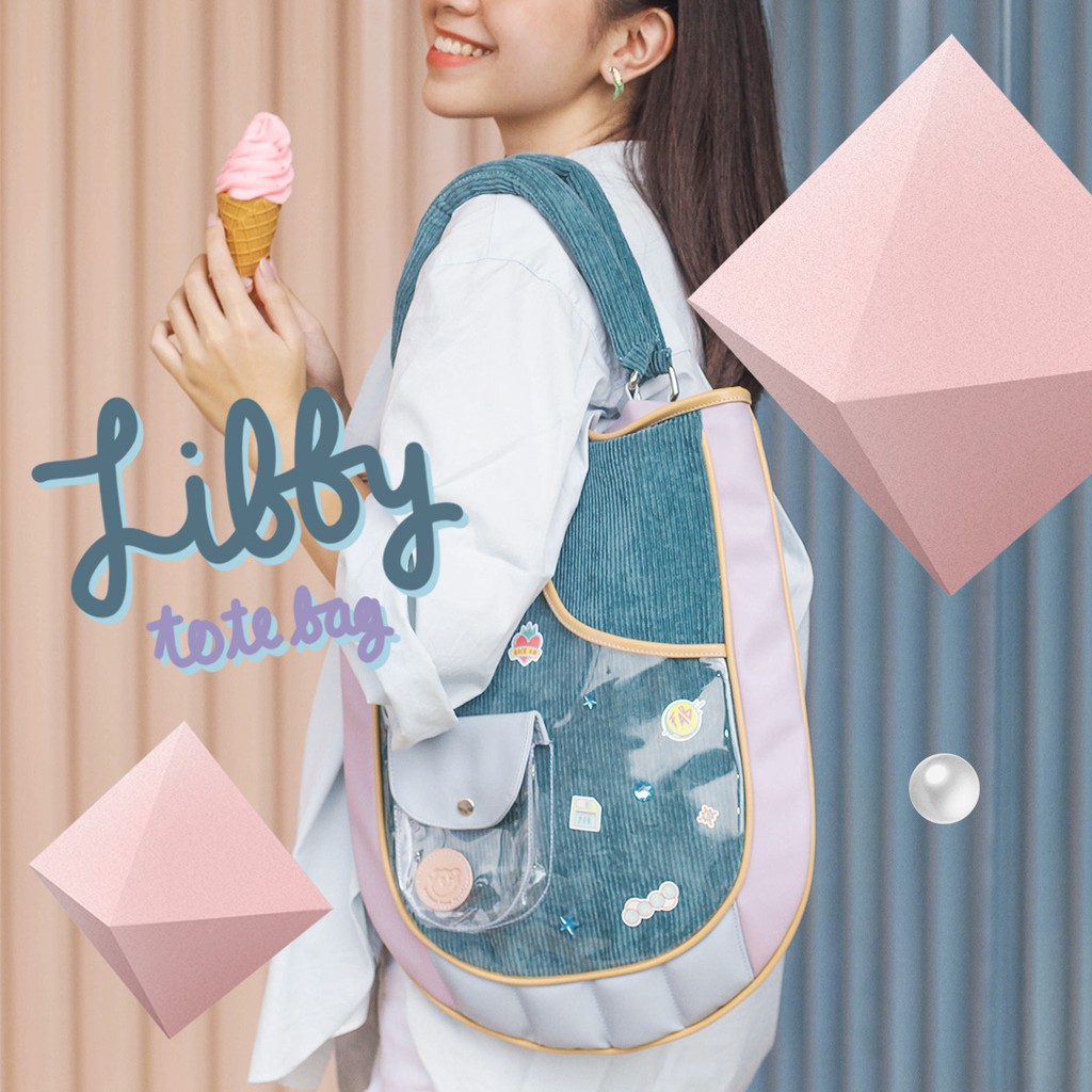 LIBBY Tote Bag - Tas Jinjing, Selempang &amp; Bahu