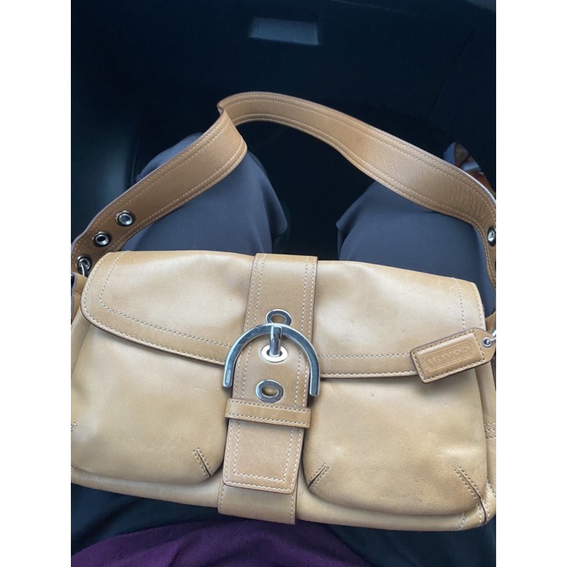 coach soho satchel double pocket preloved