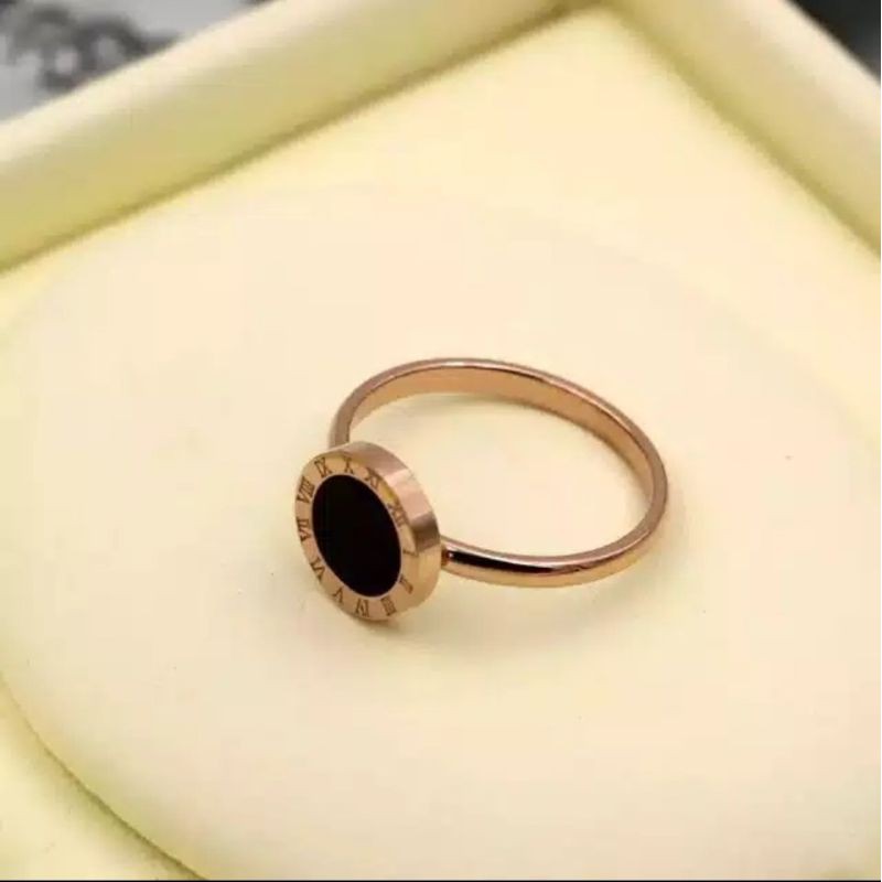 Cincin bvlgari titanium asli anti karat awet selamanya