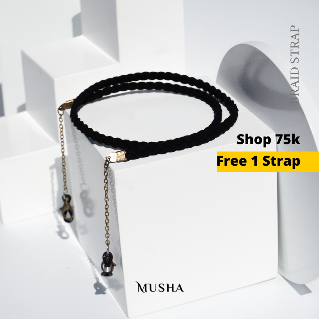 MUSHA Strap Masker - Braid Basic | Tali Masker / tali kacamata