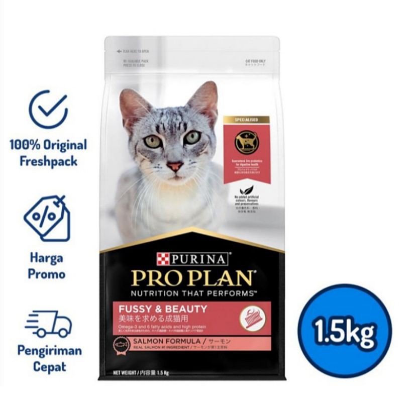 Pro Plan / Proplan Adult Cat Fussy &amp; Beauty With Salmon &amp; Tuna 1,5kg 1.5kg