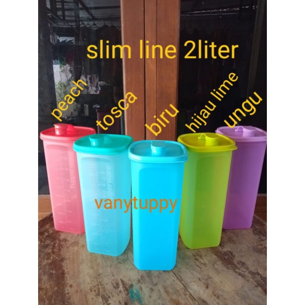 Botol minum besar slim line 2liter tupperware 1pcs