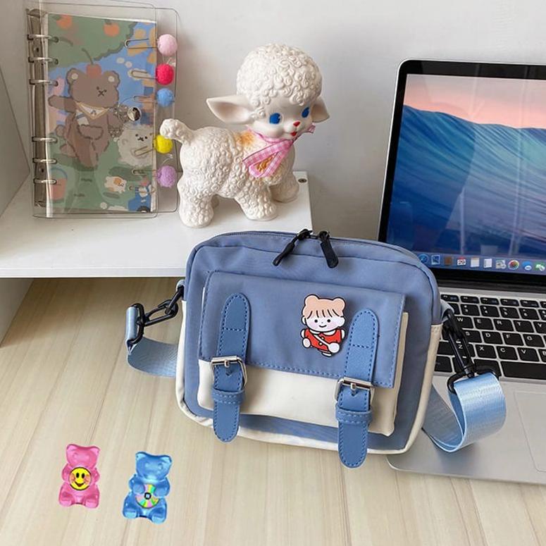 {BT.21Jl22н} TAS SELEMPANG WANITA MURAH TAS SELEMPANG KEKINIAN TAS MESSENGER WANITA KECIL LUCU GADIS