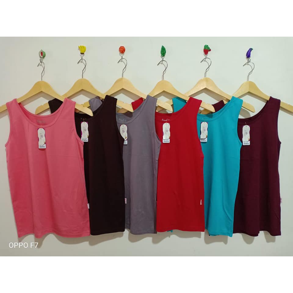 Miranda TankTop Rayon Grade A  Adem Nyaman Tali Lebar Size L - XXL