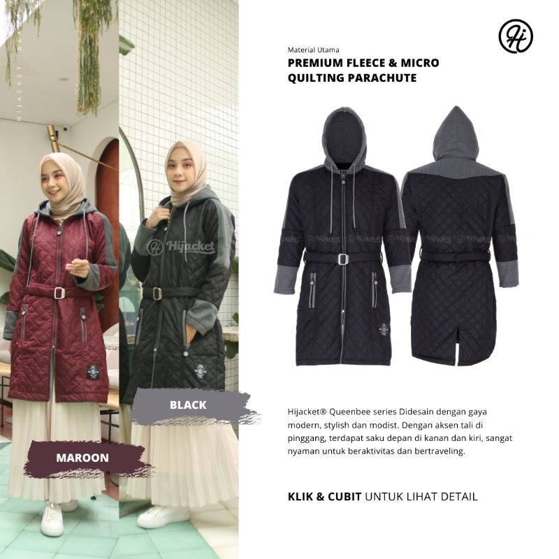 ⭐BUY 1 GET 2 GIFT⭐  HIJACKET® QUEENBEE JAKET MUSLIMAH ORIGINAL-2