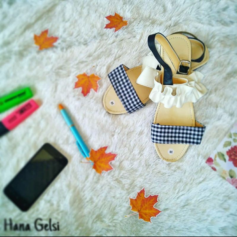 ❤SALE  SANDAL WANITA SANDAL REMAJA  HANA GEALSY REMPEL PRADA