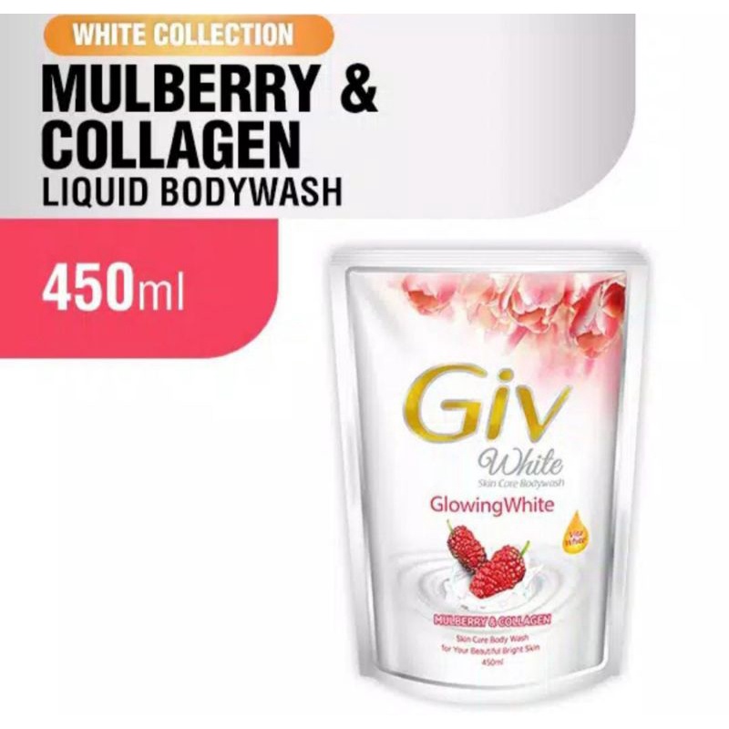 SABUN GIV/Giv Body Wash Passion Flower &amp; Sweet Berry 400 ml/Giv Body Wash Glowing White Mulberry &amp; Collagen Pouch 400ml]