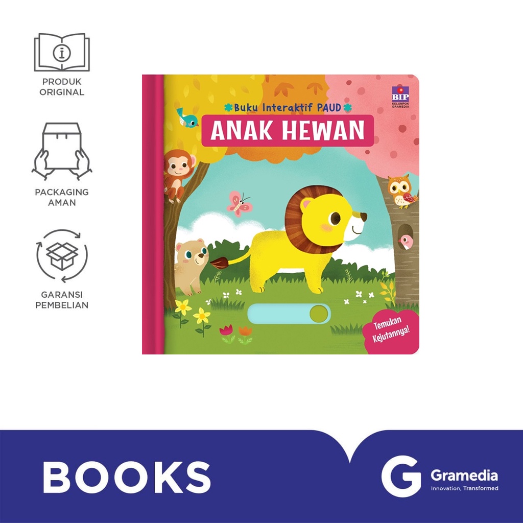 Gramedia Bali - Buku Interaktif Paud : Anak Hewan