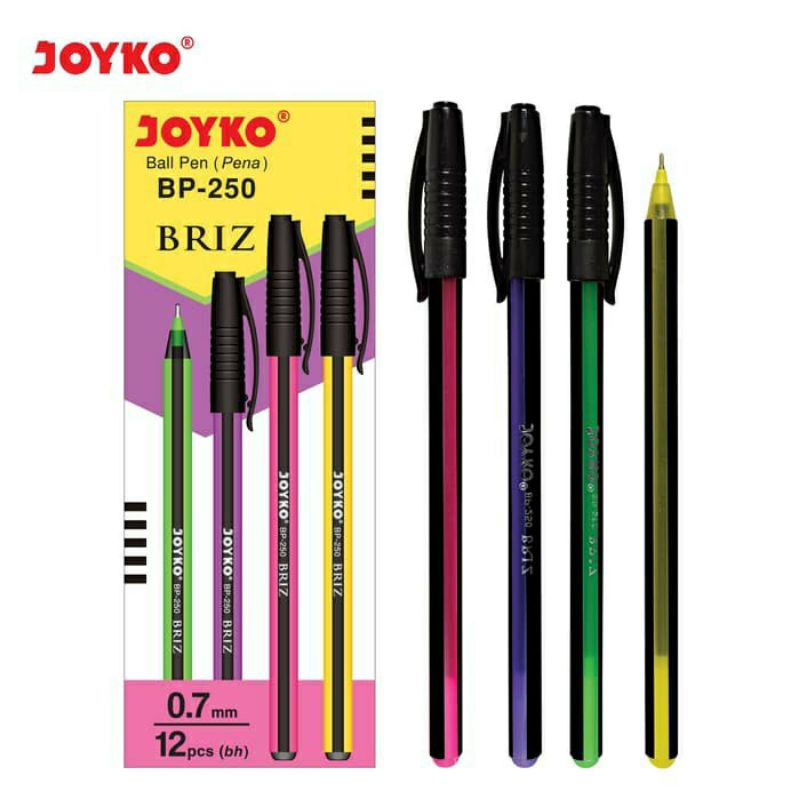 

Ball Pen / Pulpen / Pena Joyko BP-250 / Briz / 0.7 mm / 1 BOX 12 PCS