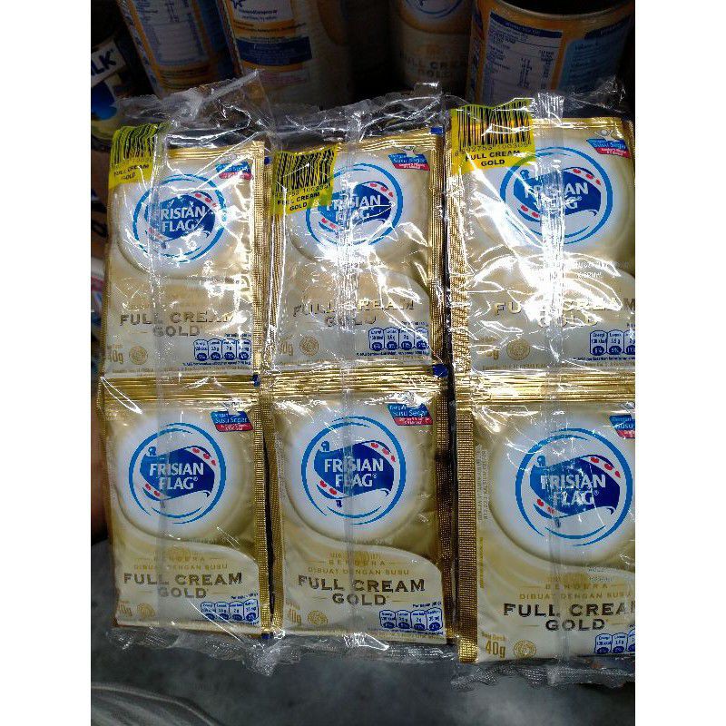 

SUSU BENDERA FRISIAN FLAG GOLD SACHET KENTAL MANIS ISI 6 SACHET 40 GRAM