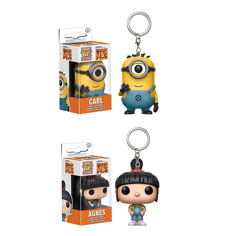 Funko POP Gantungan Kunci Bentuk Boneka Anime Despicable Me 3 Bahan PVC