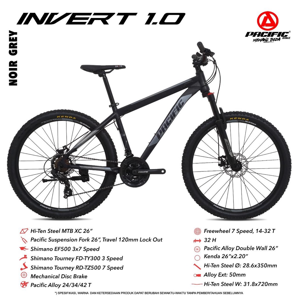 Sepeda MTB 26 Pacific Invert 1.0